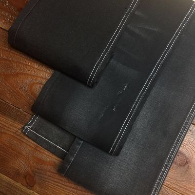 İyi fiyat Tencle Pamuklu Malzeme Denim Kumaş Jeans Siyah Renk 9oz çevrimiçi