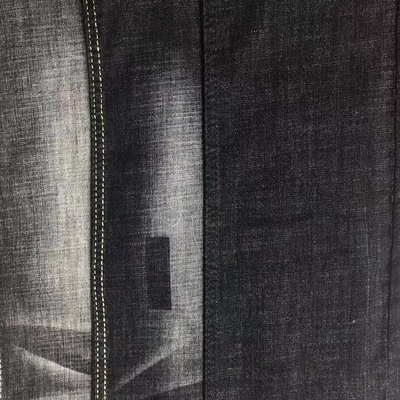 Siyah Renkli Şantuk Denim Kumaş 10.5oz Erkekler İçin Kot Kumaş Malzemesi