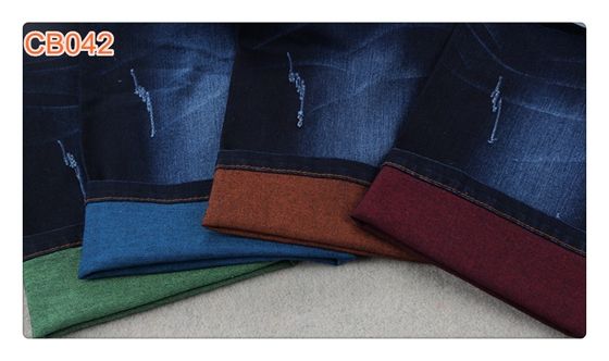 İyi fiyat Konfeksiyon için Pamuk Spandex Renkli Atkı İpliği Denim Kumaş Kot çevrimiçi