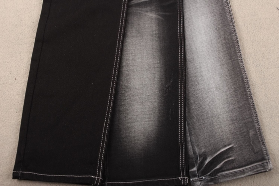 Çiçek Baskı Rengi Kükürt Siyah El Duygusu Yumuşak Denim Kumaş
