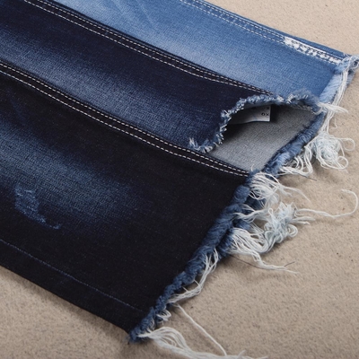 Slub Repreve Streç Denim Kumaş Haşıl Kesimi Süper Lacivert Renk