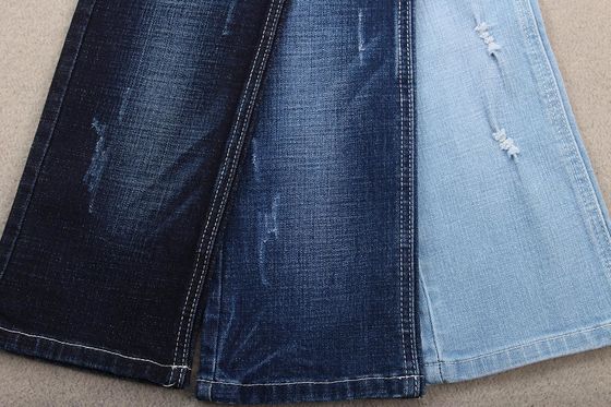 İyi fiyat Streç Pamuklu Dokuma Denim Jean Kumaş Rulo Paketleme 10.9oz çevrimiçi
