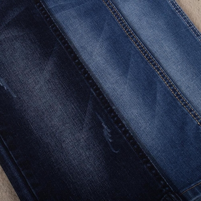 Pamuk Polyester Spandex Dimi Denim Kumaş 9.6oz 63'' Genişlik