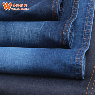 İyi fiyat Merserize 56'' Genişlik 11.3oz Streç Denim Kumaş Kadın Pantolon çevrimiçi