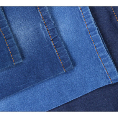 İndigo Baskılı Organik Denim Kumaş %98 Pamuk %2 Spandex Konfeksiyon İçin
