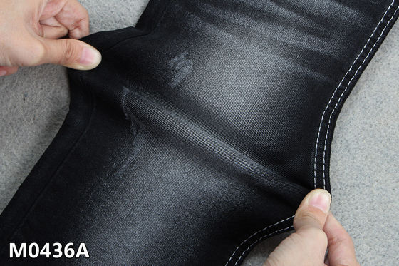 İyi fiyat 10.4 OZ Denim Kumaş Siyah Renk %2 Yüksek Elastan 3/1 Sağ El Dimi çevrimiçi