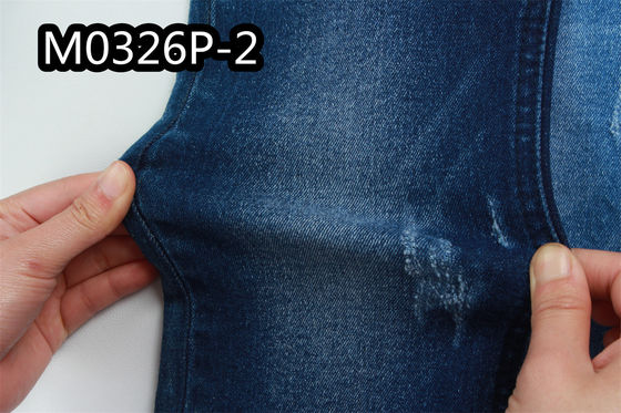 İyi fiyat 10 oz Indigo Denim Kumaş Kadın Erkek Ham Yumuşak %98 Pamuk %2 Spandex çevrimiçi