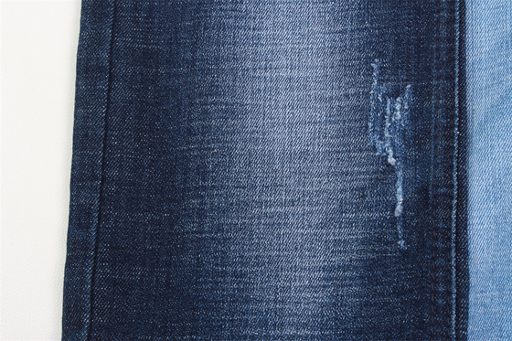 10.3 Oz Stretch Denim Kumaş Crosshatch Özel Orta Kalın Kot Kumaşı