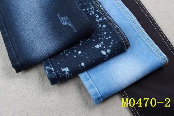 12 oz Çift Katmanlı Denim Kumaş örgü gibi Düzensiz Dokuma 58/59 '' Kadınlar İçin Merserize Kaplama