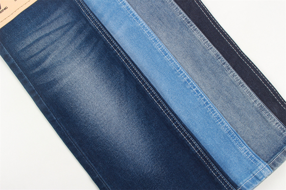 OEM 343gsm Ham Denim Kumaş 160cm Tam Genişlik Koyu Mavi Gölge