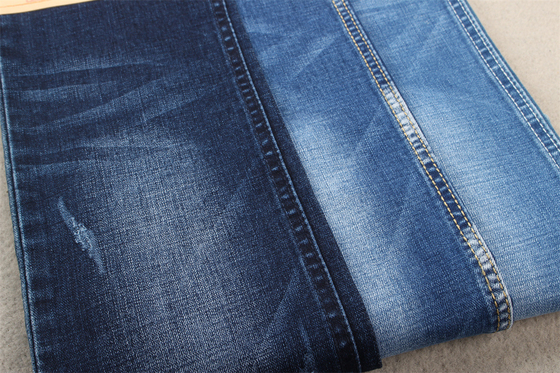 10.6Oz Pamuklu Polyester Spandex Denim Kumaş 160cm Tam Genişlik