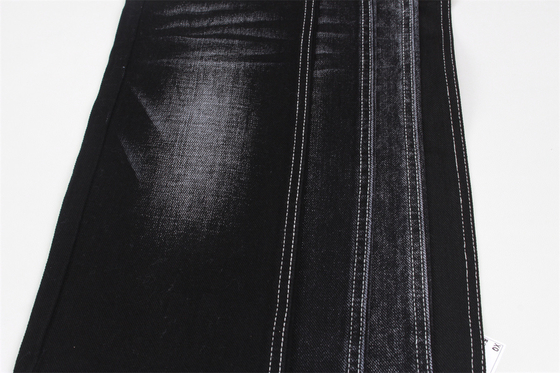 Siyah Gölge 11.8 Oz Pamuklu Polyester Kot Kumaş Etekler Şortlar İçin