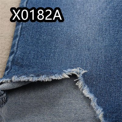 10Oz TR Pamuklu Polyester Spandex Kot Kumaş Koyu Mavi Gölge