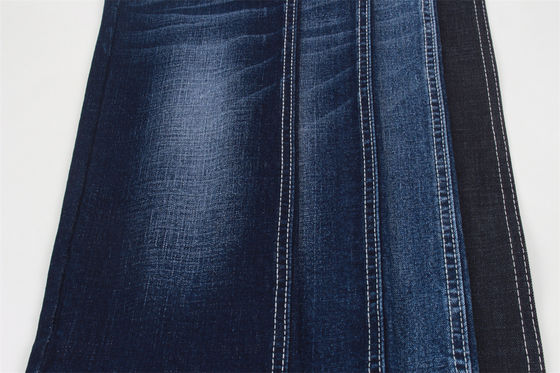İyi fiyat Streç Yumuşak El Hissi Siyah Renk ile 10.5 Oz Crosshatch Slub Denim Kumaş çevrimiçi