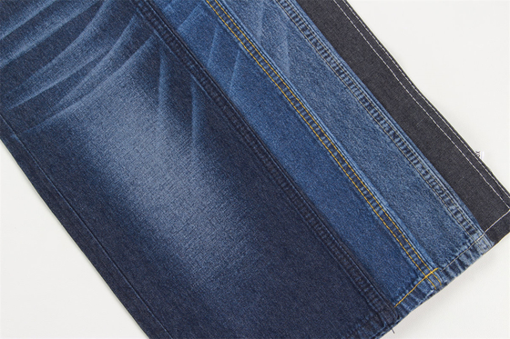 Sanforizing 2/1 Sağ El Gömlek İçin Denim Kumaş 7.5 Oz 100% Pamuk Koyu Mavi