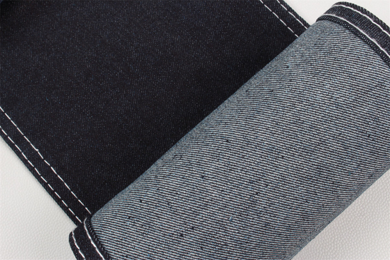 Koyu Mavi Yüksek Spandex Pamuk Polyester Stretch Denim Jeans Kumaş