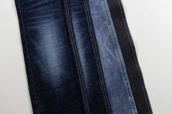 Heavyweight 12.6 Oz Koyu Mavi Crosshatch Slub Jeans için Denim Kumaş