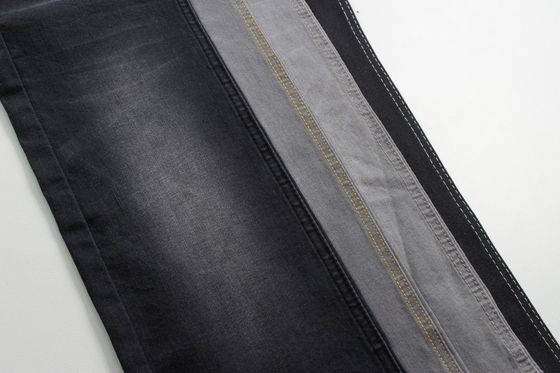 Toptan ve yüksek kaliteli 9.4 oz koyu gri stretch jeans denim kumaş