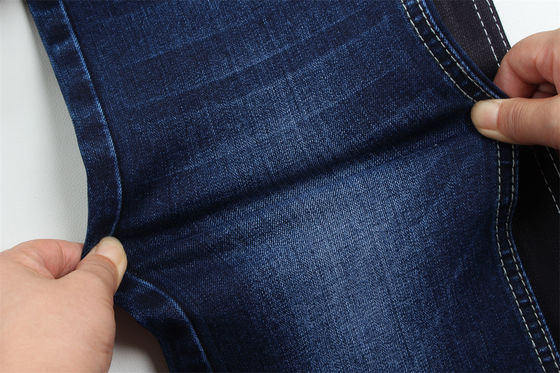 İyi fiyat 11-11.5 Oz Warp slub jeans erkek için kumaş Mercerized jeans siyah arka tarafı yüksek germe erkek için Hindistan pazarı tarzı çevrimiçi