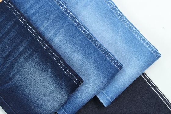 İyi fiyat 5000 metre 9 oz Warp Slub Jeans Kumaş Koyu Mavi çevrimiçi