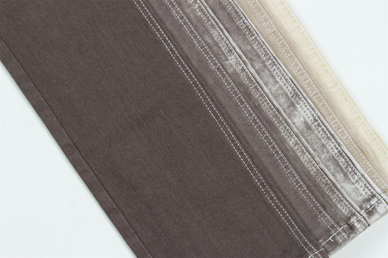 İyi fiyat Kahverengi Renk 10 Kadın kot pantolonlar için bir kez yüksek germe Slub Denim kumaş çevrimiçi