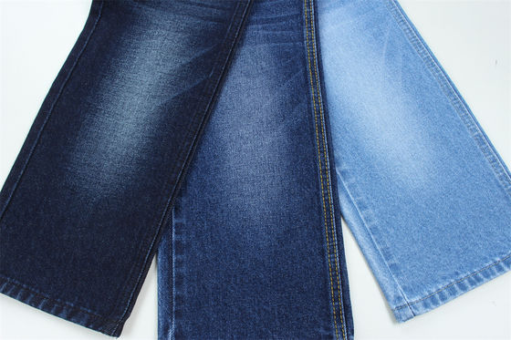İyi fiyat 11.5oz Denim Kumaş Sert 100% C Marka Tarzı Jeans Erkek Arkadaş Tarzı Yumuşak El Duyguları Süper Koyu Mavi Renk çevrimiçi
