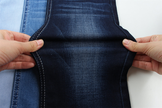 Yüksek Elastisiteli Denim Kumaş Kadınlar için Uygun 11.4 oz Orta Ağırlıklı TR Slub Karakterli Denim Malzemesi