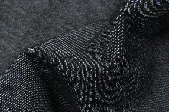 % 100 saf pamuk, ipek gibi siyah hafif denim kumaş