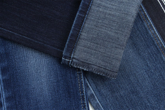 Sanforize Özel Dokuma Pamuk Polyester Spandex Slub Streç Denim Kumaş