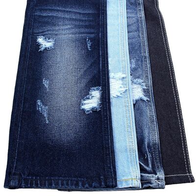 100% Pamuk Super Dark Blue Jeans için Sert Denim Kumaş