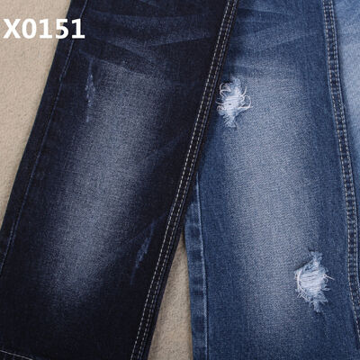 İyi fiyat 10 oz Pamuk Spandex Indigo Mavi Jeans Kumaş Ucuz Ucuz Yüksek Kalite İyi Stretch Erkek Arkadaşı Temiz Stil çevrimiçi