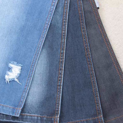 İyi fiyat Kotondan yapılmış, kot pantolonlar için Fransız havlu örme denim kumaş çevrimiçi