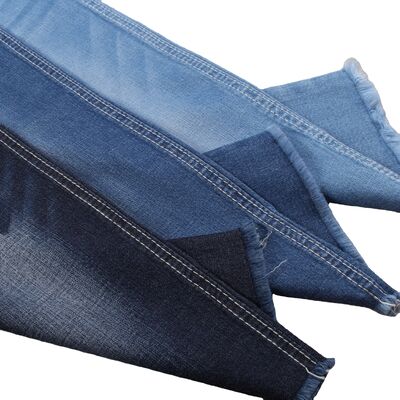 İyi fiyat 6.5oz Pamuk Spandex Lyocell Denim kumaş gömleğin kıvrımlı parçaları için çevrimiçi