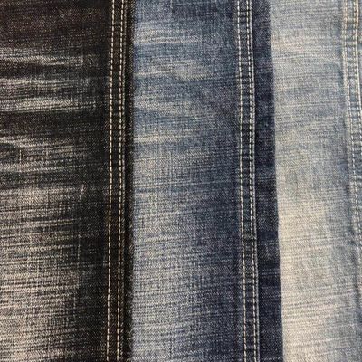 12.6oz% 99 Pamuk% 1 Spandex Dimi Şantuk Streç Crosshatch Denim Kumaş Kot Erkek İçin