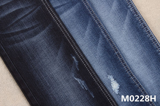 İyi fiyat Jean için% 1.5 Spandex 11oz Şantuk Pamuk Rayon Streç Çapraz Tarama Denim Kumaş çevrimiçi