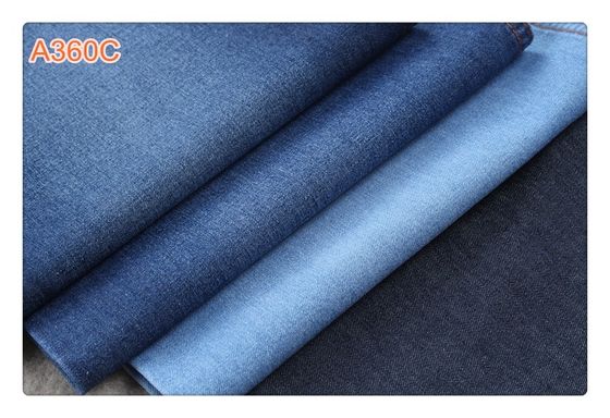 İyi fiyat 8 OZ Sanforize% 90 Pamuk% 10 Polyester Açık Mavi Streç Denim Kumaş çevrimiçi