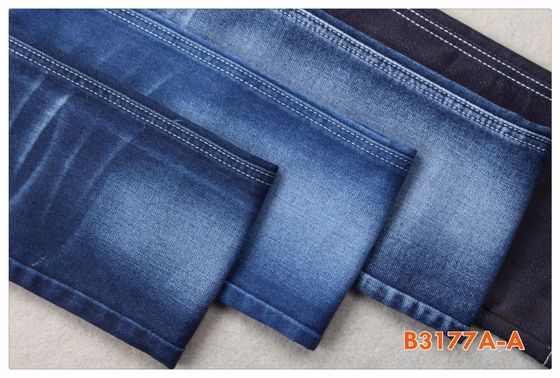 İyi fiyat Tr 9.5 Oz Sahte Örme Likralı Pamuk Polyester Denim Kumaş 73 Ctn 23 Poly 1 Spx çevrimiçi