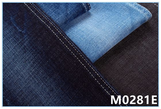 İyi fiyat 373g 11oz% 58 Pamuklu Crosshatch Denim Tekstil Kumaş Erkek Kotları İçin çevrimiçi