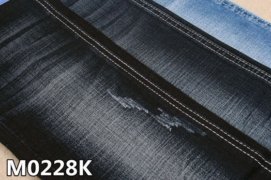 İyi fiyat 7 Dip İndigo Orta Ağırlıkta Vintage Şantuk Denim Kumaş 2 Elastan Gri Denim Malzemesi çevrimiçi