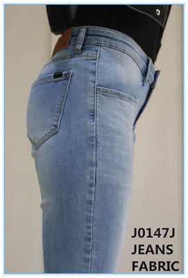 10oz 2% High Stretch Denim Fabric Slub Dark Blue 3/1 Sağ El Twill Weave