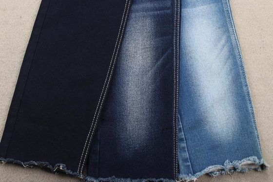 İyi fiyat 12.3oz TR Jeans Ağır Sahte Örgü Geri Dönüşümlü Denim Kumaş çevrimiçi