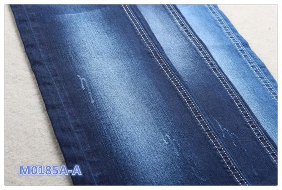İyi fiyat 9oz Şantuk Stili Indigo Dokuma 98 Pamuk 2 Elastan Kumaş Denim Kot Malzemesi çevrimiçi