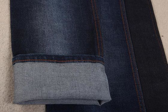İyi fiyat 9.4 oz Pamuk Spandex Şantuk Indigo Kabartmalı Sıkı Denim Kumaş çevrimiçi