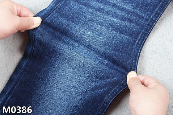 Crosshatch ile Koyu Mavi 10.2 Oz Pamuklu Polyester Spandex Denim Kumaş