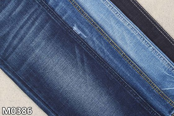İyi fiyat 10.5oz Pamuk Polyester Spandex Denim Kumaş Çözgü Şantuk Kot Malzemesi çevrimiçi