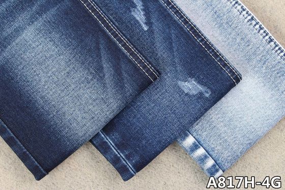 İyi fiyat OA İpliği ile 11.2oz Streç Denim Kumaş Indigo Blue Sanforlama Kotları çevrimiçi