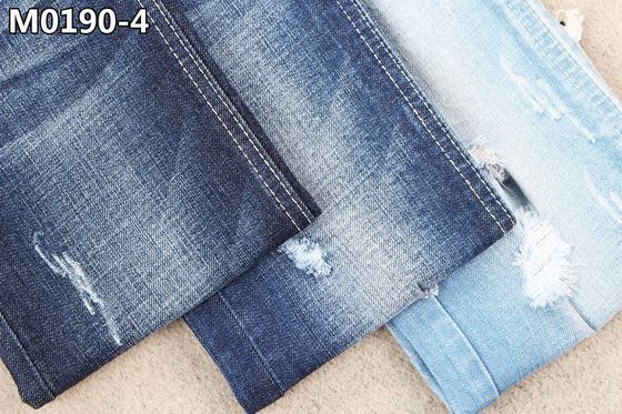 İyi fiyat Çapraz Hatch Şantuklu 150 Genişlik GOTS Lacivert Pamuk Spandex Denim Kumaş çevrimiçi