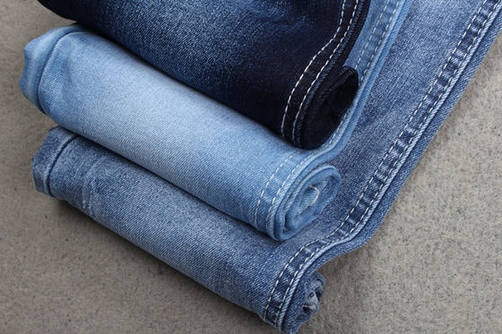 İyi fiyat Konfeksiyon Fabrikası İçin Indigo Blue Jeans Denim Kumaş Pamuk Poly Spandex çevrimiçi