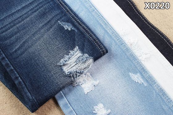 İyi fiyat 7 X 7 OE İplik Ağır Pamuklu Polyester Denim Kumaş Streçsiz 13.6oz çevrimiçi