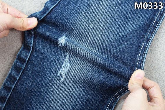 Kot Sanforlama için 11.3 OZ Geri Dönüşüm Pamuk Polyester Spandex Denim Kumaş
